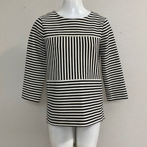Madewell Black & White Stripe Top